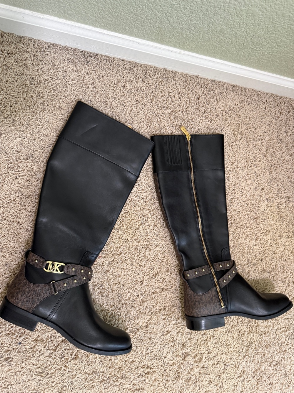 Michael Kors Kincaid Leather Riding Boot - W8 - Picture 5 of 11